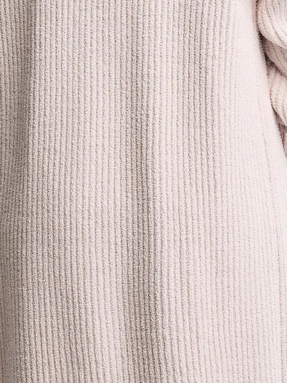Barefoot Dreams Sand Dune Pink Cotton Ribbed Cardigan Large XL - Picture 4 of 16